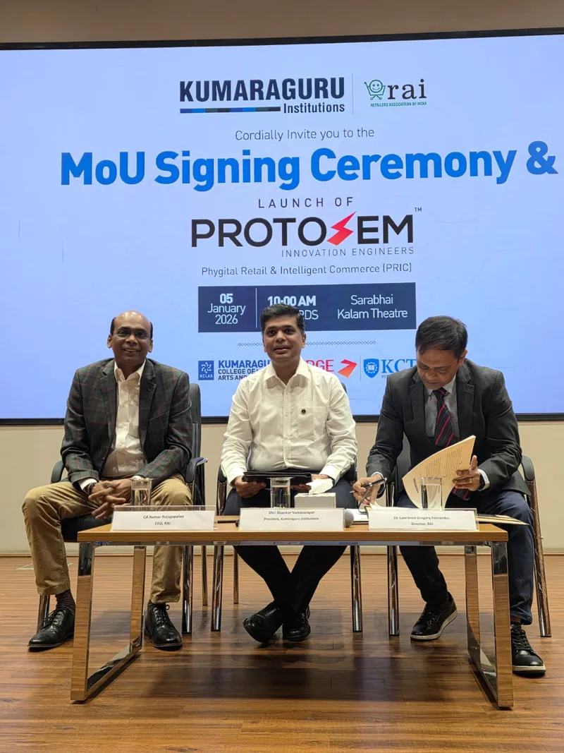 RAI and Kumaraguru College Sign MoU to Advance Industry–Academia Engagement in Retail